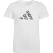 Adidas Animal Print Graphic Kortarmet T-skjorte