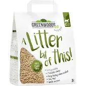 Greenwoods klumpende kattesand av plantefiber - 30 l