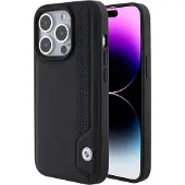 BMW Skinnveske med blå prikker iPhone 15 Pro Max-etui - svart