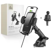 Tech-Protect CM15W-V1 bilholder / trådløs billader - 15W - svart