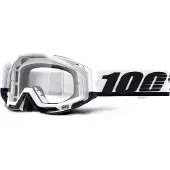 100% Goggle 100% RACECRAFT STUU (gjennomsiktig anti-dugg glass + 10 festestrimler) (NY)