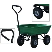 vidaXL Hagetralle 300 kg 75L grønn