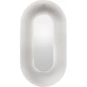 Nuura LED-vegglampe Sasi, høyde 29 cm, sølvfarget, metall