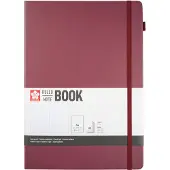Sakura linjert hard cover notatbok A4 Mulberry