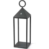 Faro Argus LED-bordlampe, mørkegrå, aluminium/PMMA, høyde 47 cm