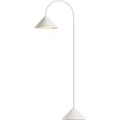 Frandsen LED-batteridrevet gulvlampe Grasp, hvit, høyde 72 cm, metall