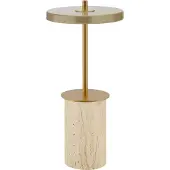 UMAGE LED-akkulampe Asteria MOVE MINI travertin/messing IP44