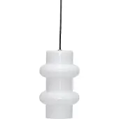 Hubsch Hengelampe Pilule Double, blank hvit, Ø 15 cm, glass