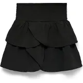 Vero moda Emma lagdelt smock-skjørt svart (164 /14 år)