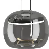 Eglo LED-hengelampe HORTUNAS, Ø 50 cm, 5 lyskilder, svart