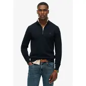 Superdry for man. M6110690A Jesery Essentials marine (S), Black, Casual, Cotton