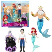 Mattel Disney Princess Little Mermaid Character Set Dukke