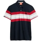 Superdry Lightweight Stripe Kortermet Poloskjorte