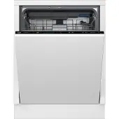Beko BDIN4S560WP, Fullstendig innebygget, Full størrelse (60 cm), Svart, Berøringskontroll, LED, 2 kurver