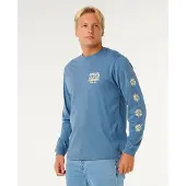 Rip Curl Pacific Rinse Langermet T-skjorte blå
