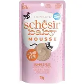 Schesir Baby Mus våtfôr til kattunger kylling & laks 70 g