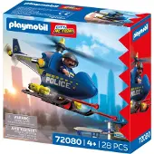 Playmobil City Action - Politihelikopter - 28 Deler - 72080 - - OneSize - Leketøy
