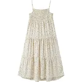 Name it Kjole - NkfVinaya - Mandelmelk/Søte blomster - - 6 år (116) - Kjole