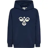 Hummel Hettegenser - hmlJR Reg Tukas - Dress Blues m. Logo - - 13-14 år (158-164) - Hettegenser