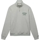 Superdry for man. M2014438A Ath Ess Half Zip gray sweatshirt (S), Casual, Grey, Cotton, Long sleeve