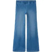 Name It Kids Jeans - Bootcut - NkfPolly - Medium+ Blue Denim - - 8 år (128) - Jeans