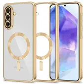 Tech-Protect Samsung Galaxy A57 MagFlex-deksel - MagSafe-kompatibelt - Klar / Gull