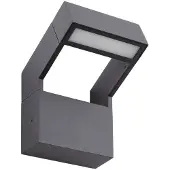 Arcchio utendørs LED-vegglampe, Kovato, mørkegrå, IP65