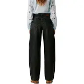 Pepe Jeans for woman. PL2051076 Black Bow Balloon Jeans (31/30), Casual, Cotton, Denim
