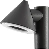 LINDBY LED-gatelampe Soran, svart, 60 cm, metall, IP44