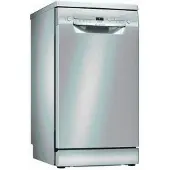 Bosch SPS2IKI04E, Frittstående, Slimline (45 cm), Rustfritt stål, Rustfritt stål, Knapper, Kurv