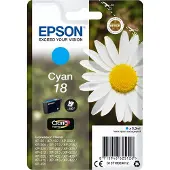 Epson 18 - 3.3 ml - cyan - original - blekkpatron - for Expression Home XP-212, 215, 225, 312, 315, 322, 325, 412, 415, 422, 425