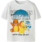 Name it T-skjorte - NmmMalt - Pokémon - Bright White - - 3 år (98) - T-skjorte