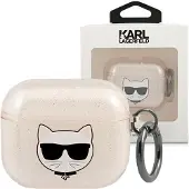 Karl Lagerfeld Glitter Choupette-etui for AirPods 3 - Gull
