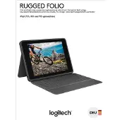 Logitech «Rugged Folio tastaturveske til iPad 10,2" (7., 8. og 9. generasjon) – grafitt»