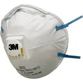 3M K8822, Kopp, FFP2, Hvit, 1 stykker