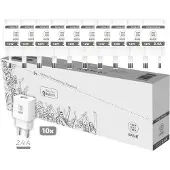 Tech One Tech Tec2954 Pack 12w Usb-vegglader 10 Enheter