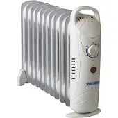 Adler Home MS 7806, Olje-elektrisk romvarmer, Olje, Olje, Innendørs, Gulv, Hvit