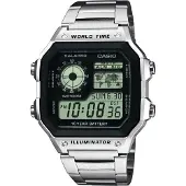 Casio AE-1200WHD-1AVEF, Vanntett, Elektronisk