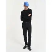 Gant for man. 1505220 Chinos slim fit Tech Prep trousers black (34/34), Casual, Cotton
