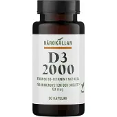 Närokällan D3 2000 Vegan 90 kapslar