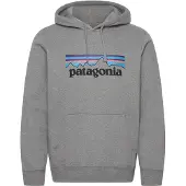 Patagonia P-6 Logo Uprisal Hettegenser grå