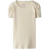 Name it T-skjorte - Rib - Noos - NmfKab - Summer Sand - - 5 år (110) - T-skjorte