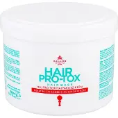 Kallos KJMN HAIR PRO-TOX hårmaske med keratin, kollagen og hyaluronsyre 500 ml