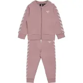 Hummel Joggedress - HMLBille - Rosa m. Hvit - - 1 år (80) - Joggedress