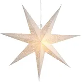Star Trading Prikkpapirstjerne med hullmønster, hvit Ø 70 cm