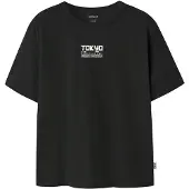 Name it T-skjorte - NkmJoss - Svart m. Lime - - 11-12 år (146-152) - T-skjorte