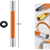 INF Oppgradert oransje kobberhode 30 cm fleksibel kranforlenger Orange