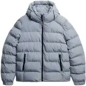 Superdry for man. M5011905A Hooded Sports Puffer Jacket grey (3XL), Casual, Polyester