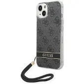 GUESS GUOHCP14MH4STK iPhone 14 Plus 6,7" svart / svart hardcase 4G Print Strap