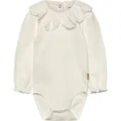 Hust and Claire Body I/e - HCBritt - Ivory m. Blonder - - 2 år (92) - Langermet Body